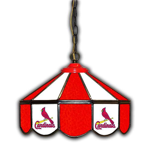 St Louis Cardinals 14" Glass Pub Lamp  