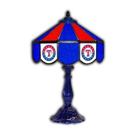 Texas Rangers 21" Glass Table Lamp  