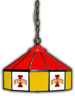 Iowa State 14 Inch Glass Pub Lamp