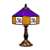 Louisiana State University 21 Inch Glass Table Lamp