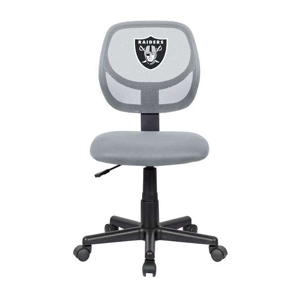 Las Vegas Raiders Grey Armless Task Chair