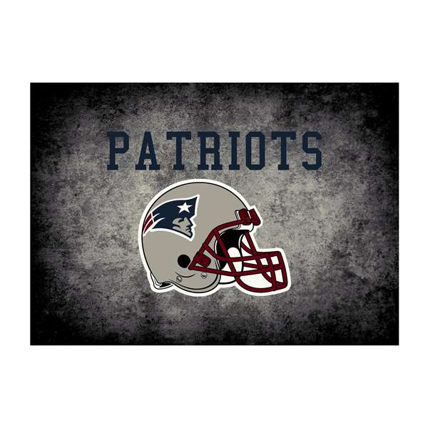 New England Patriots 4x6 Distressed Rug