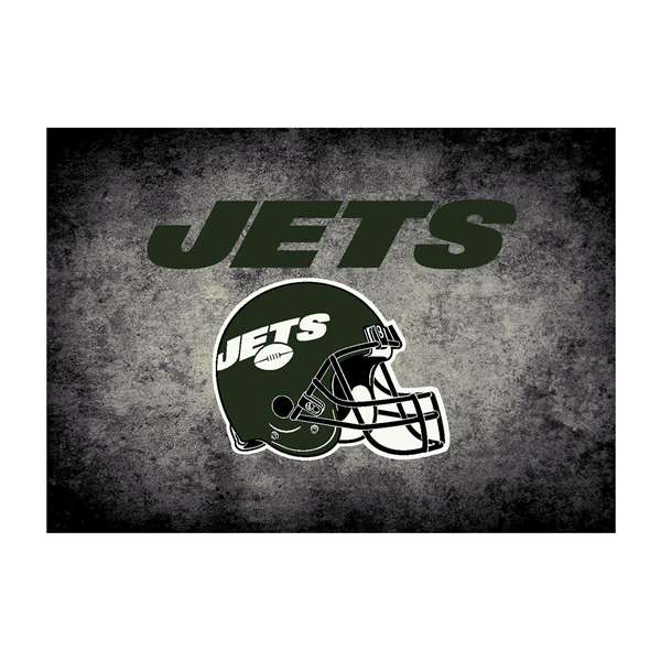 New York Jets 4x6 Distressed Rug