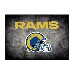 Los Angeles Rams 4x6 Distressed Rug