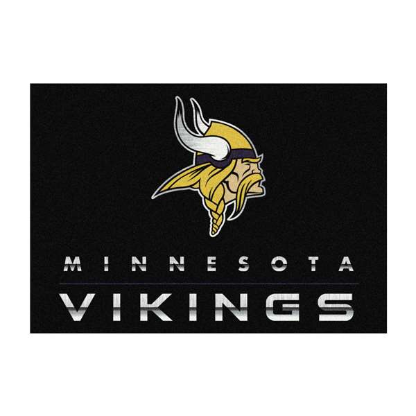 Minnesota Vikings 4x6 Chrome Rug