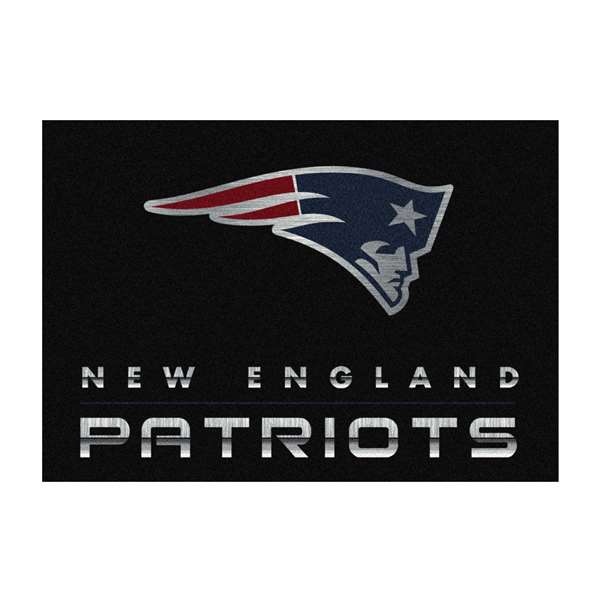 New England Patriots 4x6 Chrome Rug
