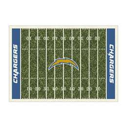 Los Angeles Chargers 8x11 Homefield Rug