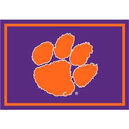 Clemson University 8x11 Spirit Rug