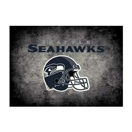 Seattle Seahawks 8x11 Distressed Rug
