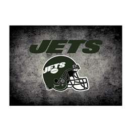 New York Jets 8x11 Distressed Rug