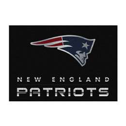 New England Patriots 8x11 Chrome Rug