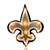 New Orleans Saints Logo Lighted Recycled Metal Sign