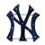 NY Yankees Lighted Recycled Metal Sign