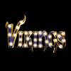 Minnesota Vikings Lighted Recycled Metal Sign