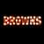 Cleveland Browns Lighted Recycled Metal Sign