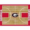 University Of Georgia 4x6 Courtside Rug