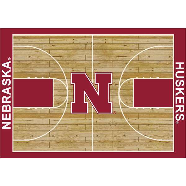 University Of Nebraska 4x6 Courtside Rug