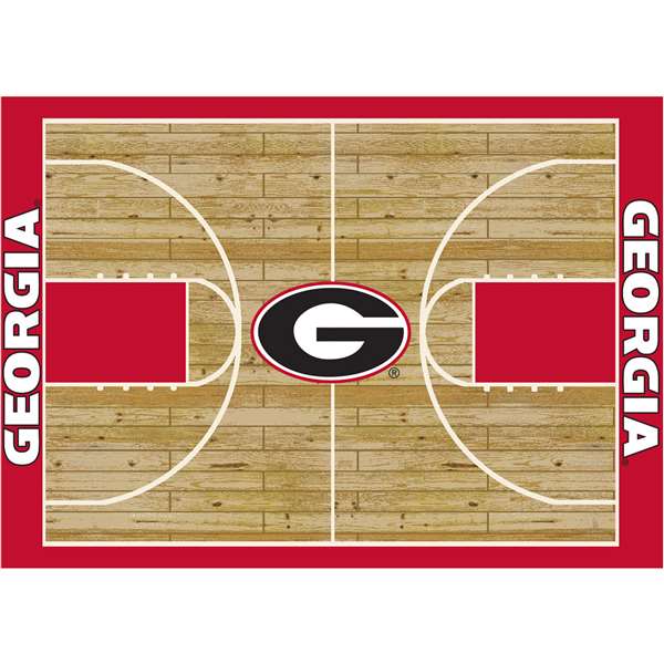 University Of Georgia 8x11 Courtside Rug