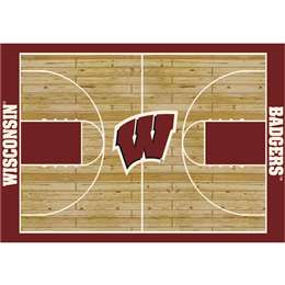 University Of Wisconsin 8x11 Courtside Rug