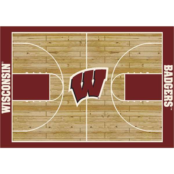 University Of Wisconsin 8x11 Courtside Rug