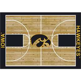 University Of Iowa 8x11 Courtside Rug