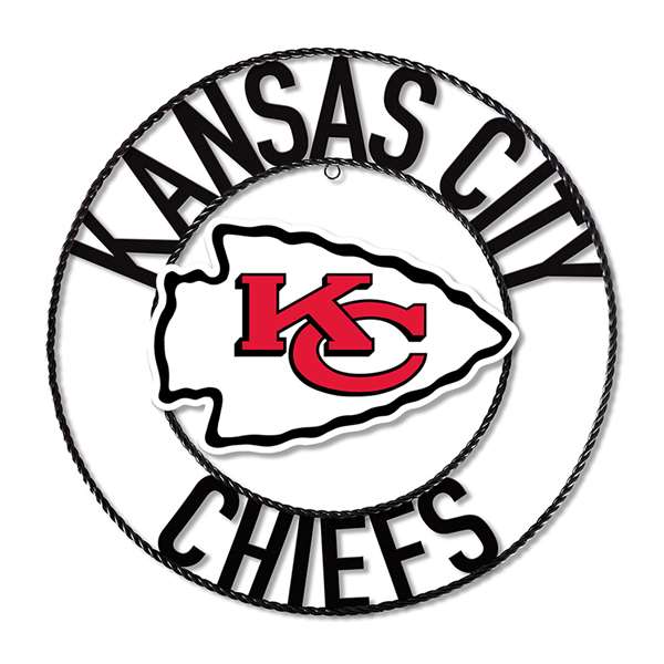 Kansas City Chiefs 24" Wrought Iron Wall Art   