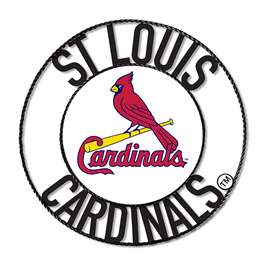 St Louis Cardinals 24" Wrought Iron Wall Art   