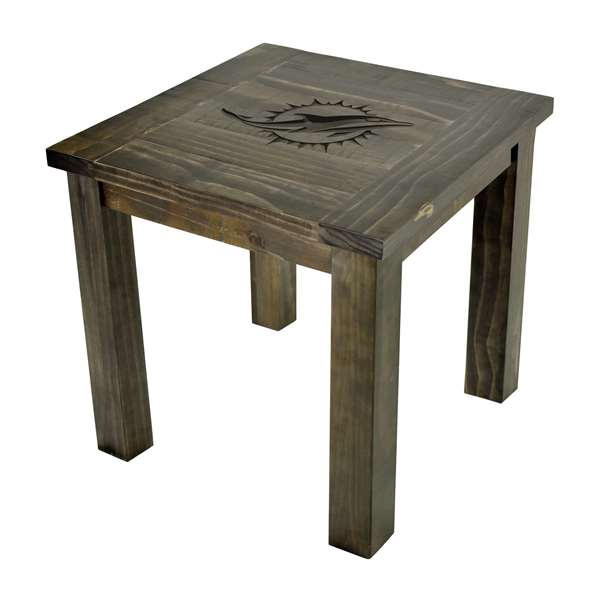 Miami Dolphins Reclaimed Side Table