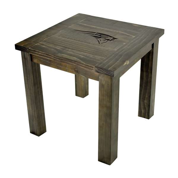New England Patriots Reclaimed Side Table