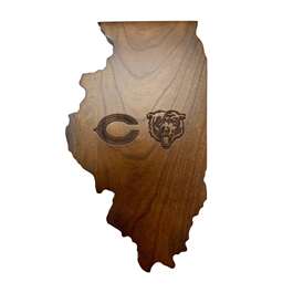 Chicago Bears Wooden Magnetic Keyholder