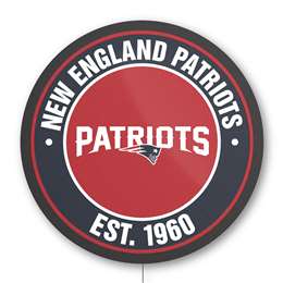 New England Patriots Establish Date LED Lighted Sign
