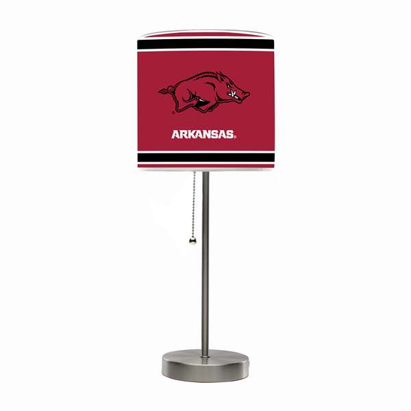 University Of Arkansas Chrome Lamp