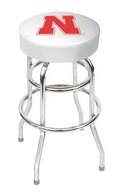 University Of Nebraska Chrome Bar Stool