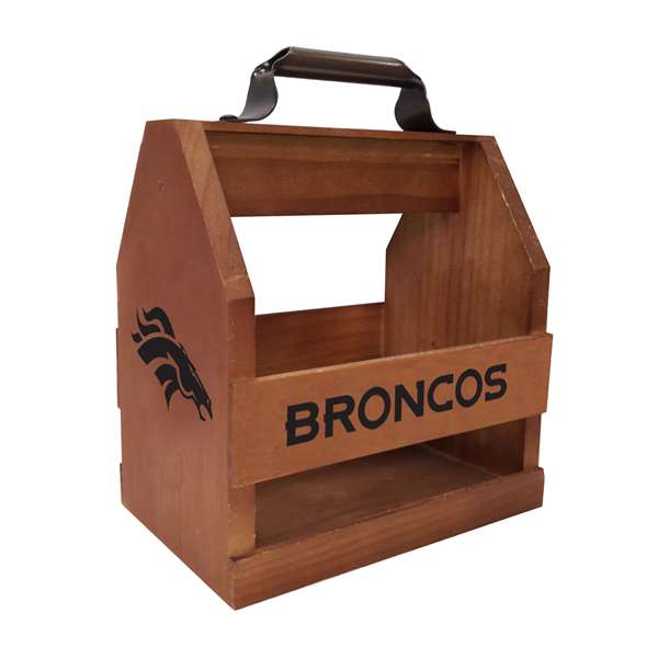 Denver Broncos Wood  BBQ Caddy