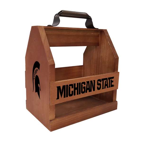Michigan State University Wood BBQ Caddy