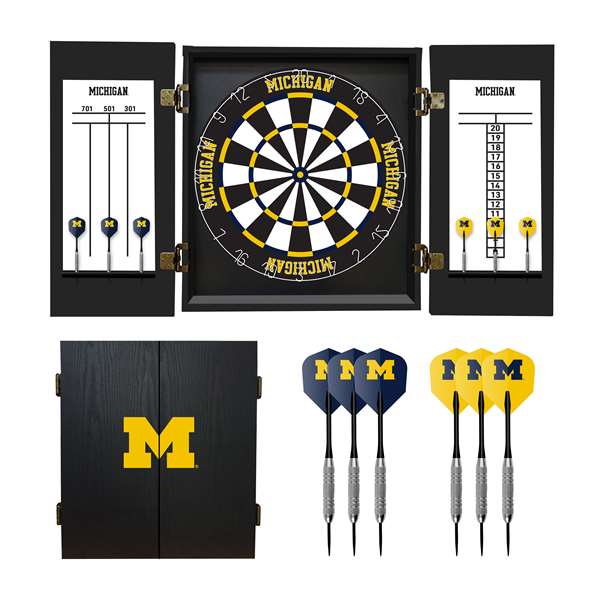 University Of Michigan Fan's Choice Dartboard Set