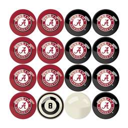 University of Alabama Billiard Balls with Numbers