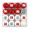 University of Nebraska Billiard Balls with Numbers