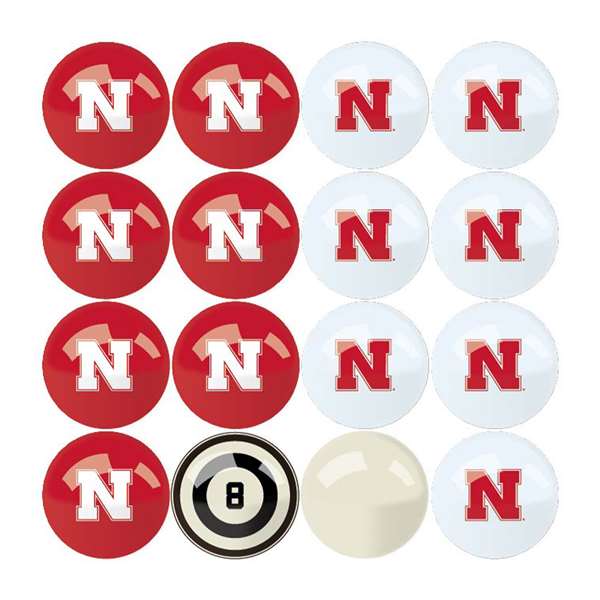 University of Nebraska Billiard Balls with Numbers