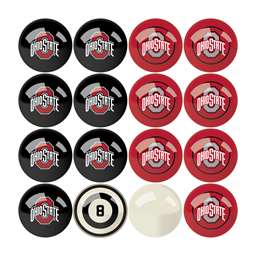 Ohio State Billiard Balls with Numbers