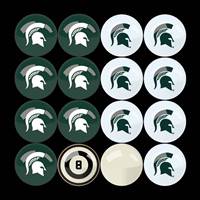 Michigan State University Billiard Balls with Numbers