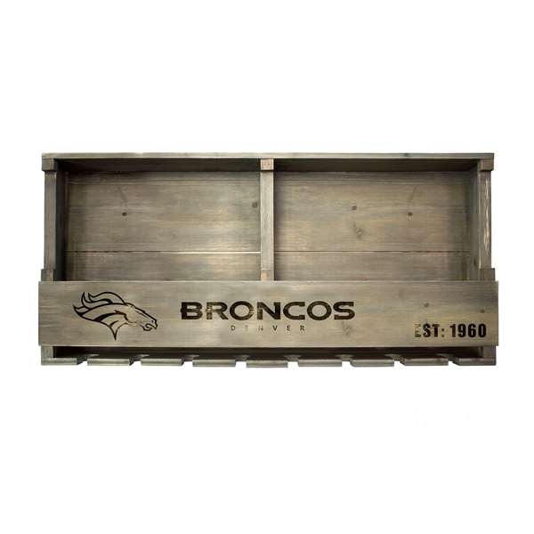 Denver Broncos Reclaimed Bar Shelf