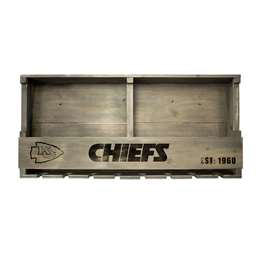 KC Chiefs Reclaimed Wood Bar Shelf