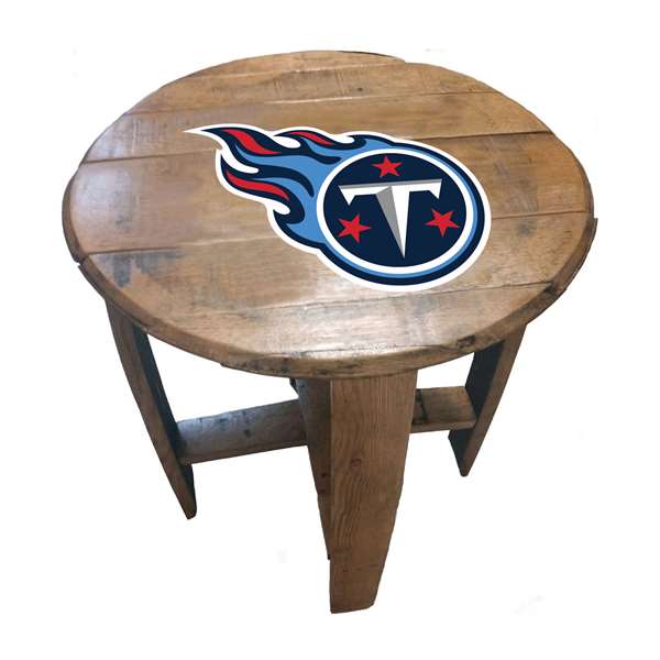 Tennessee Titans Oak Barrel Table