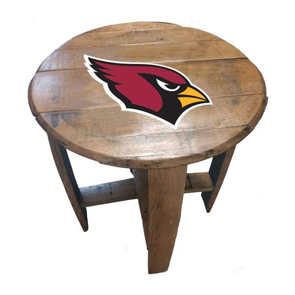 Arizona Cardinals Oak Barrel Table