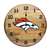 Denver Broncos Oak Barrel Clock