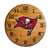 Tampa Bay Buccaneers Oak Barrel Clock