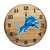 Detroit Lions Oak Barrel Clock