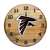 Atlanta Falcons Oak Barrel Clock