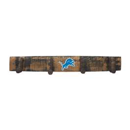 Detroit Lions Oak Coat Rack